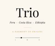 Trio Medium Roast Coffee Blend — Peru, Costa Rica, Ethiopia